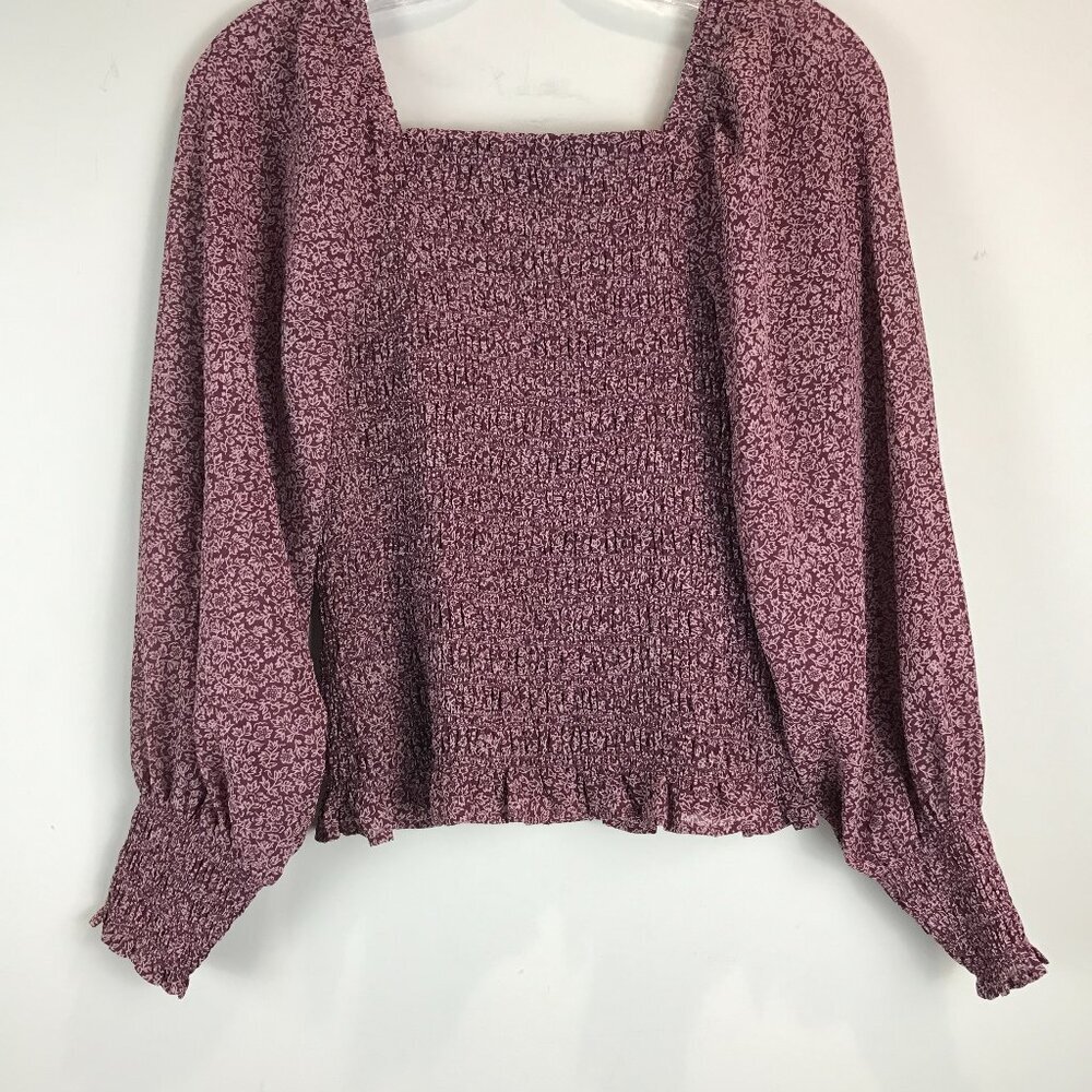Madewell, NWT, Wine color blouse, Size XS